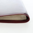 CARTIER Happy Birthday Note Cover Patent leather Bordeaux Gold Auth am12165V-7