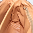 CELINE Macadam Canvas Hand Bag PVC Leather Brown Gold Auth am12166V-18