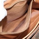 CELINE Macadam Canvas Hand Bag PVC Leather Brown Gold Auth am12166V-20