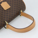 CELINE Macadam Canvas Hand Bag PVC Leather Brown Gold Auth am12166V-7