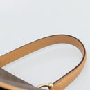 CELINE Macadam Canvas Hand Bag PVC Leather Brown Gold Auth am12166V-8