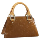 LOUIS VUITTON Monogram Vernis Mini Forsythe Hand Bag Bronze M91120 Auth am12170A-1