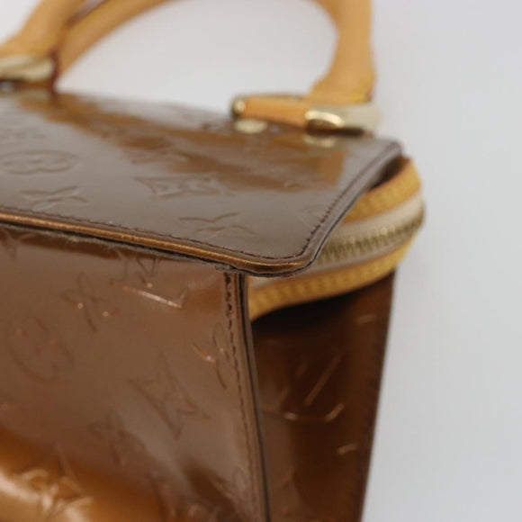 LOUIS VUITTON Monogram Vernis Mini Forsythe Hand Bag Bronze M91120 Auth am12170A