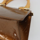 LOUIS VUITTON Monogram Vernis Mini Forsythe Hand Bag Bronze M91120 Auth am12170A-12