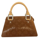 LOUIS VUITTON Monogram Vernis Mini Forsythe Hand Bag Bronze M91120 Auth am12170A-2