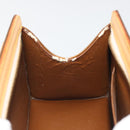 LOUIS VUITTON Monogram Vernis Mini Forsythe Hand Bag Bronze M91120 Auth am12170A-20