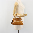 LOUIS VUITTON Monogram Vernis Mini Forsythe Hand Bag Bronze M91120 Auth am12170A-24