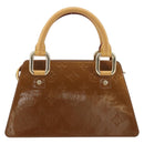 LOUIS VUITTON Monogram Vernis Mini Forsythe Hand Bag Bronze M91120 Auth am12170A-3
