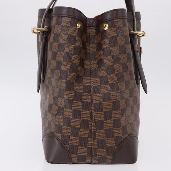 LOUIS VUITTON Damier Ebene Hampstead MM Tote Bag N51204 LV Auth am12171V