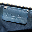 Christian Dior Trotter Canvas Saddle Pouch Navy Gold Auth am12177V-17