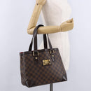 LOUIS VUITTON Damier Ebene Hampstead PM Tote Bag N51205 LV Auth am12178V-28