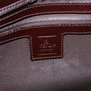 FENDI Zucca Canvas Mamma Baguette Shoulder Bag Black Brown Auth am12180V-18