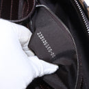 FENDI Zucca Canvas Mamma Baguette Shoulder Bag Black Brown Auth am12180V-25