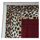 Christian Dior Leopard Scarf Silk Bordeaux Auth am12187M-2
