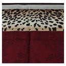 Christian Dior Leopard Scarf Silk Bordeaux Auth am12187M-3
