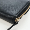 GUCCI Interlocking Round Long Wallet Leather Outlet Black 449397 Auth am12188V-16
