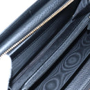 GUCCI Interlocking Round Long Wallet Leather Outlet Black 449397 Auth am12188V-25