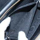 GUCCI Interlocking Round Long Wallet Leather Outlet Black 449397 Auth am12188V-10