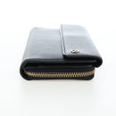 GUCCI Interlocking Round Long Wallet Leather Outlet Black 449397 Auth am12188V-4