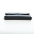 GUCCI Interlocking Round Long Wallet Leather Outlet Black 449397 Auth am12188V-6