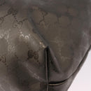 GUCCI GG implementation Tote Bag PVC Gray 211120 Auth am12189V-14