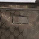 GUCCI GG implementation Tote Bag PVC Gray 211120 Auth am12189V-15
