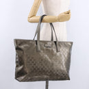 GUCCI GG implementation Tote Bag PVC Gray 211120 Auth am12189V-25