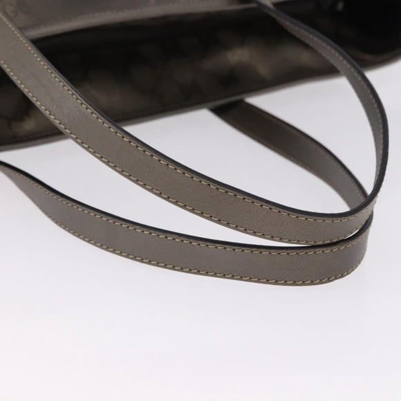 GUCCI GG implementation Tote Bag PVC Gray 211120 Auth am12189V