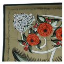 HERMES Carre 90 Scarf Silk Beige Green Auth am12194M-2