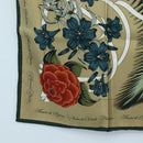 HERMES Carre 90 Scarf Silk Beige Green Auth am12194M-8