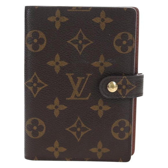 LOUIS VUITTON Monogram Agenda PM Day Planner Cover R20005 LV Auth am12195V