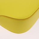 Salvatore Ferragamo Gancini Hand Bag Patent leather Yellow Gold Auth am12197M-16