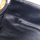 CELINE Macadam Canvas Circle Shoulder Bag PVC Black Gold Auth am12198V-20