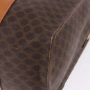 CELINE Macadam Canvas Tote Bag PVC Brown Gold Auth am12199A-13