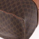 CELINE Macadam Canvas Tote Bag PVC Brown Gold Auth am12199A-14
