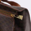 CELINE Macadam Canvas Tote Bag PVC Brown Gold Auth am12199A-16