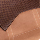 CELINE Macadam Canvas Tote Bag PVC Brown Gold Auth am12199A-18