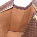 CELINE Macadam Canvas Tote Bag PVC Brown Gold Auth am12199A-20