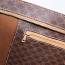 CELINE Macadam Canvas Tote Bag PVC Brown Gold Auth am12199A-21