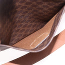 CELINE Macadam Canvas Tote Bag PVC Brown Gold Auth am12199A-23