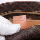 CELINE Macadam Canvas Tote Bag PVC Brown Gold Auth am12199A-24