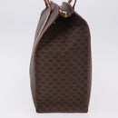 CELINE Macadam Canvas Tote Bag PVC Brown Gold Auth am12199A-6