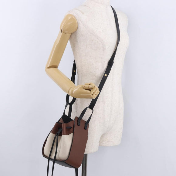LOEWE Studio Ghibli Hammock Drawstring Mini Bag Canvas 2way Brown Auth am12202SM