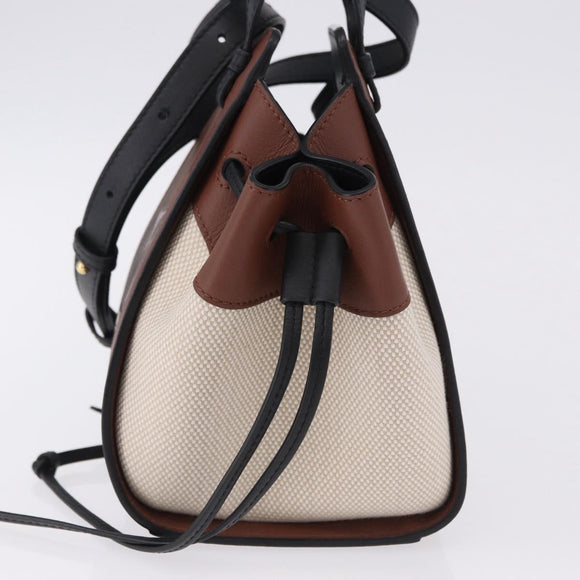 LOEWE Studio Ghibli Hammock Drawstring Mini Bag Canvas 2way Brown Auth am12202SM