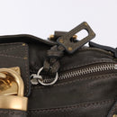 Chloe Paddington Hand Bag Leather Khaki Silver gold Auth am12204V-19