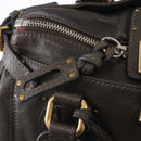 Chloe Paddington Hand Bag Leather Khaki Silver gold Auth am12204V-20