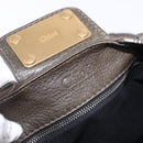Chloe Paddington Hand Bag Leather Khaki Silver gold Auth am12204V-21