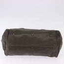 Chloe Paddington Hand Bag Leather Khaki Silver gold Auth am12204V-5