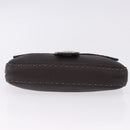 FENDI Selleria Mamma Baguette Bag Leather Dark Brown Silver Auth am12207V-6