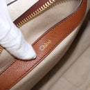 Chloe Margaret Hand Bag Leather 2way Brown Gold Auth am12208A-20